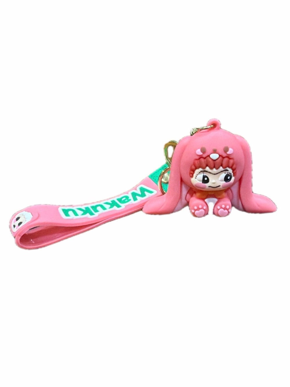 NWOT Wakuku Doll Keychain - Pink